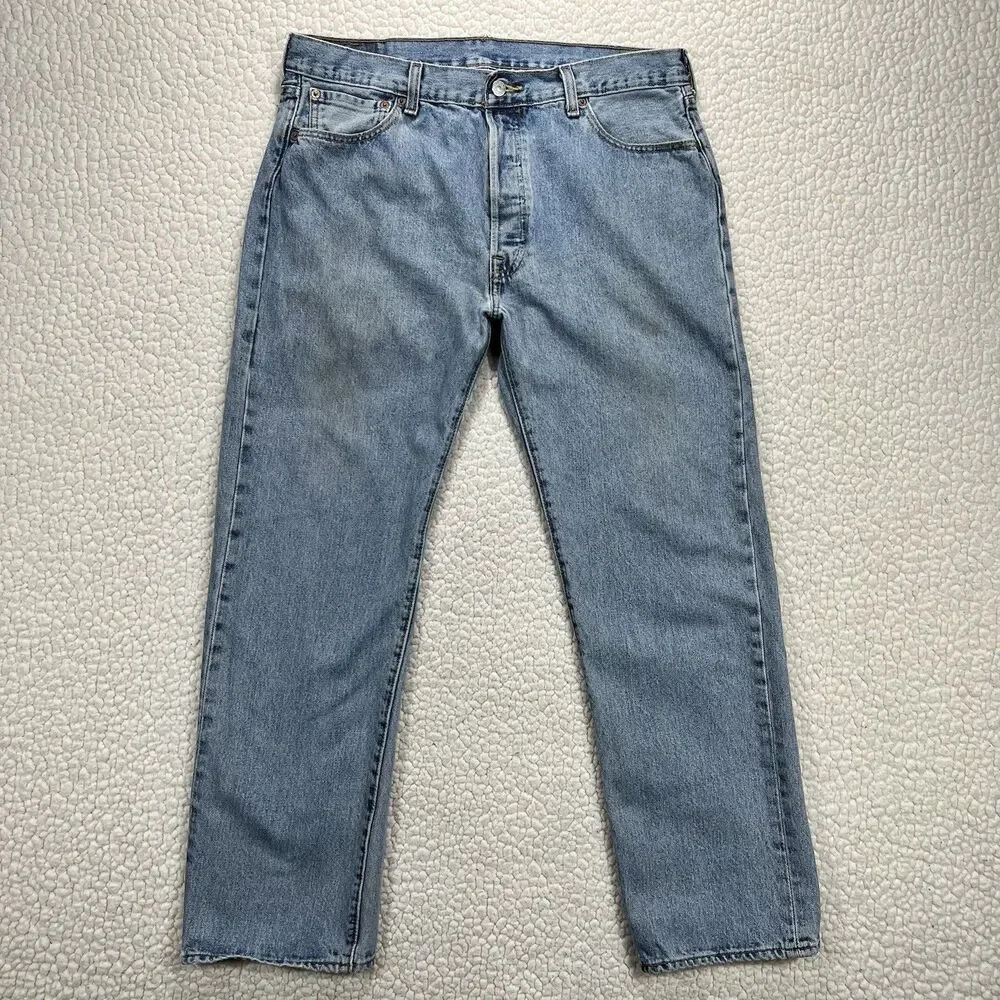 VTG Levi’s‎ 501 Men’s Jeans 36x30 (Actual 34x29) Y2K Grunge Straight Leg Denim
